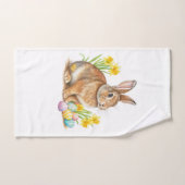 Serviette de Pâques Lapin (Serviette à main)