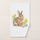 Serviette de Pâques Lapin (Serviette à main)
