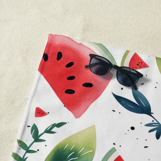 Serviette de pastèque Sunshine (En situation)