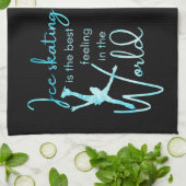 Serviette de patinage sur glace Couche bleue gelée (Plié)