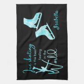 Serviette de patinage sur glace Couche bleue gelée (Vertical)