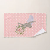 Serviette de pêche Aquarelle main peint Floral Cha (Serviette à main)