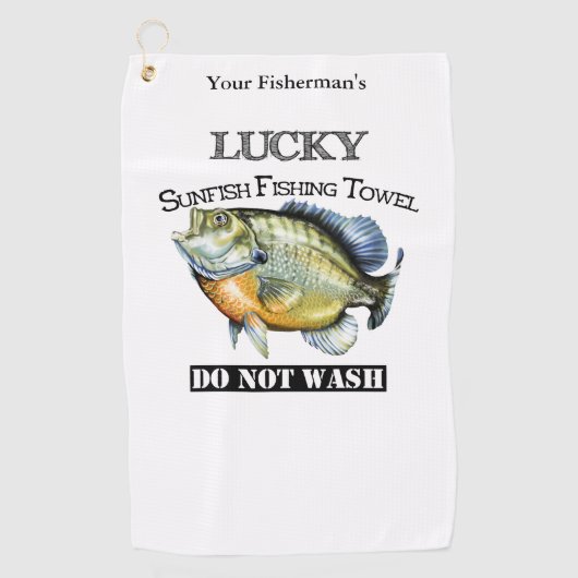 Serviette de pêche au poisson soleil Lucky personn (Devant)