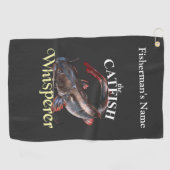 Serviette de pêche foncée à la langouste personnal (Horizontal)