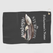 Serviette de pêche foncée pour esturgeon personnal (Horizontal)