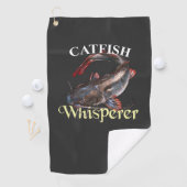 Serviette de pêche foncée Whisperer Catfish (En situation)