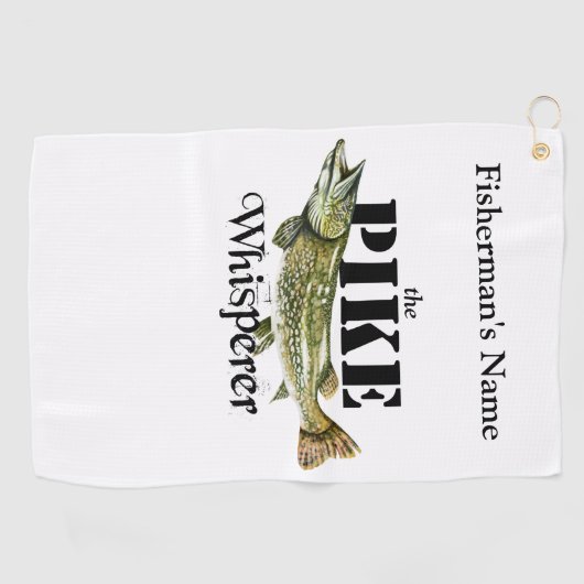 Serviette de pêche légère personnalisée Whisperer (Horizontal)