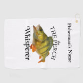Serviette de pêche Perch Whisperer personnalisée (Horizontal)