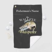 Serviette de pêche personnalisée au whisky de wall (En situation)