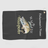 Serviette de pêche personnalisée au whisky de wall (Horizontal)