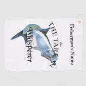 Serviette de pêche personnalisée Tarpon Whisperer (Horizontal)