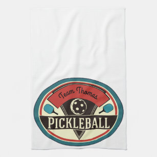 Serviette de Pickleball - conception vintage