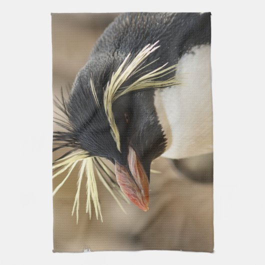 Serviette de pingouin de Rockhopper (Vertical)