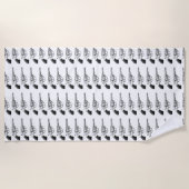 serviette de piscine de plage d'été de motif (Devant)