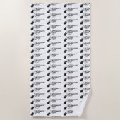 serviette de piscine de plage d'été de motif (Devant)