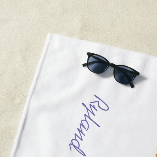 Serviette de plage (En situation)