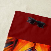 Serviette de plage (En situation)