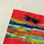 Serviette de plage (En situation)