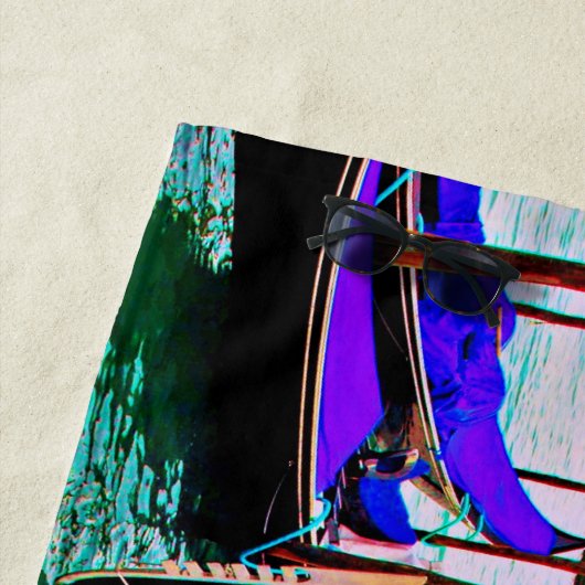 Serviette de plage (En situation)