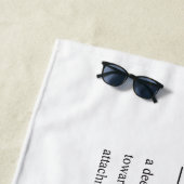 Serviette de plage (En situation)