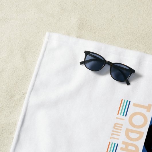 Serviette de plage (En situation)