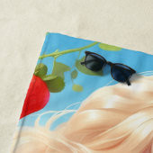 Serviette de plage (En situation)