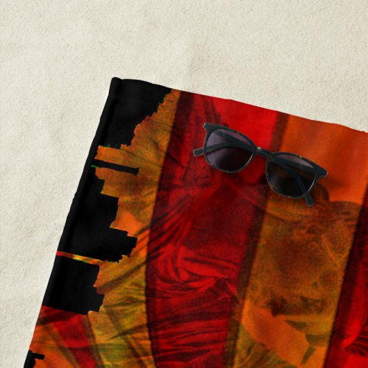 Serviette de plage (En situation)