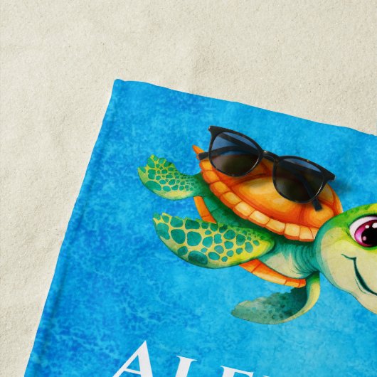 Serviette de plage (En situation)