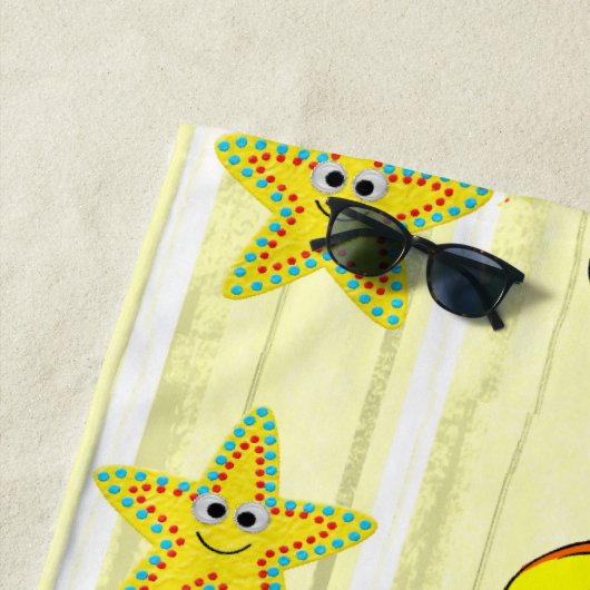 Serviette de plage (En situation)