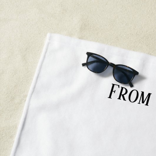 Serviette de plage (En situation)