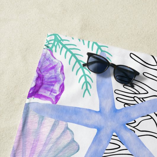 Serviette de plage (En situation)