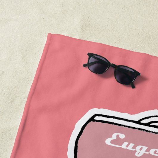 Serviette de plage (En situation)