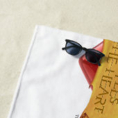 Serviette de plage (En situation)