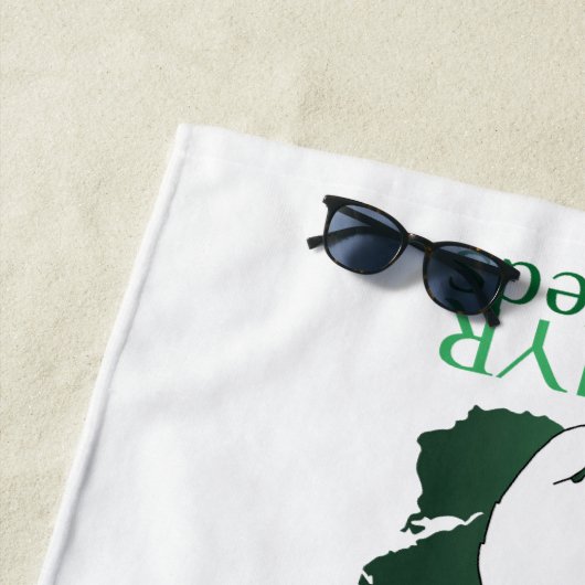 Serviette de plage (En situation)