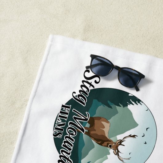 Serviette de plage (En situation)