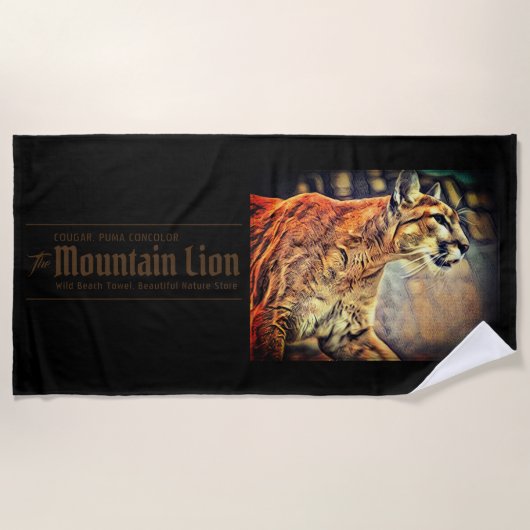 SERVIETTE DE PLAGE ピューマ ビーチタオル (Devant)