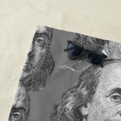 Serviette De Plage 100 dollars, Benjamin Franklin (En situation)