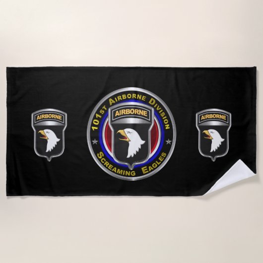Serviette De Plage 101e division aéroportée “Air Assault Ranger"  (Devant)