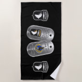 Serviette De Plage 101e division aéroportée Customisée (Devant)