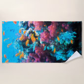 Serviette de plage 15 sous-marine (Devant)