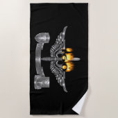 Serviette De Plage 160e ESCADRON DE NUIT des opérations spéciales  (Devant)