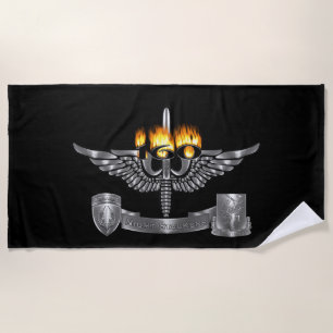 Serviette De Plage 160th Special Operations Aviation NIGHT STALKERS 