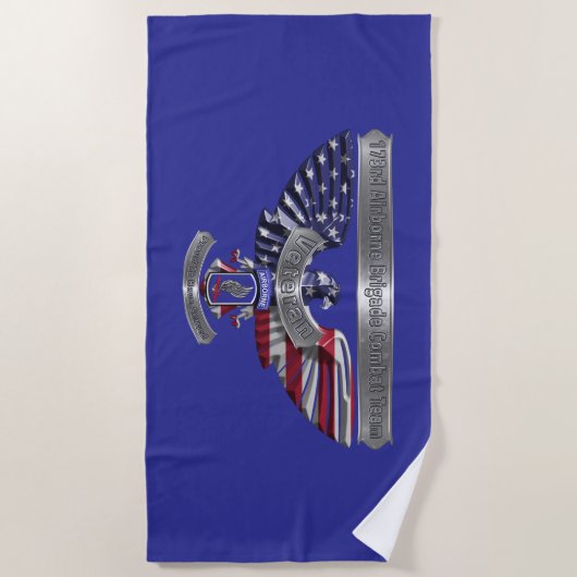 Serviette De Plage 173e brigade aéroportée (Devant)