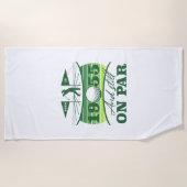 Serviette De Plage 1955 70e anniversaire Humour de golf (Devant)
