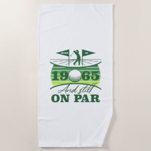 Serviette De Plage 1965 60e anniversaire Humour de golf