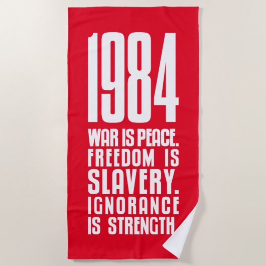 SERVIETTE DE PLAGE 1984 (Devant)