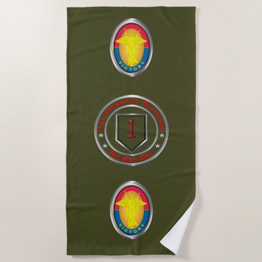 Serviette De Plage 1re division d'infanterie (Devant)