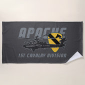 Serviette De Plage 1st Cavalry Division | Attack Helicopter (Devant)