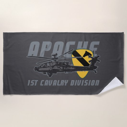 Serviette De Plage 1st Cavalry Division | Attack Helicopter (Devant)