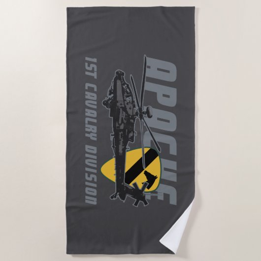 Serviette De Plage 1st Cavalry Division | Attack Helicopter (Devant)